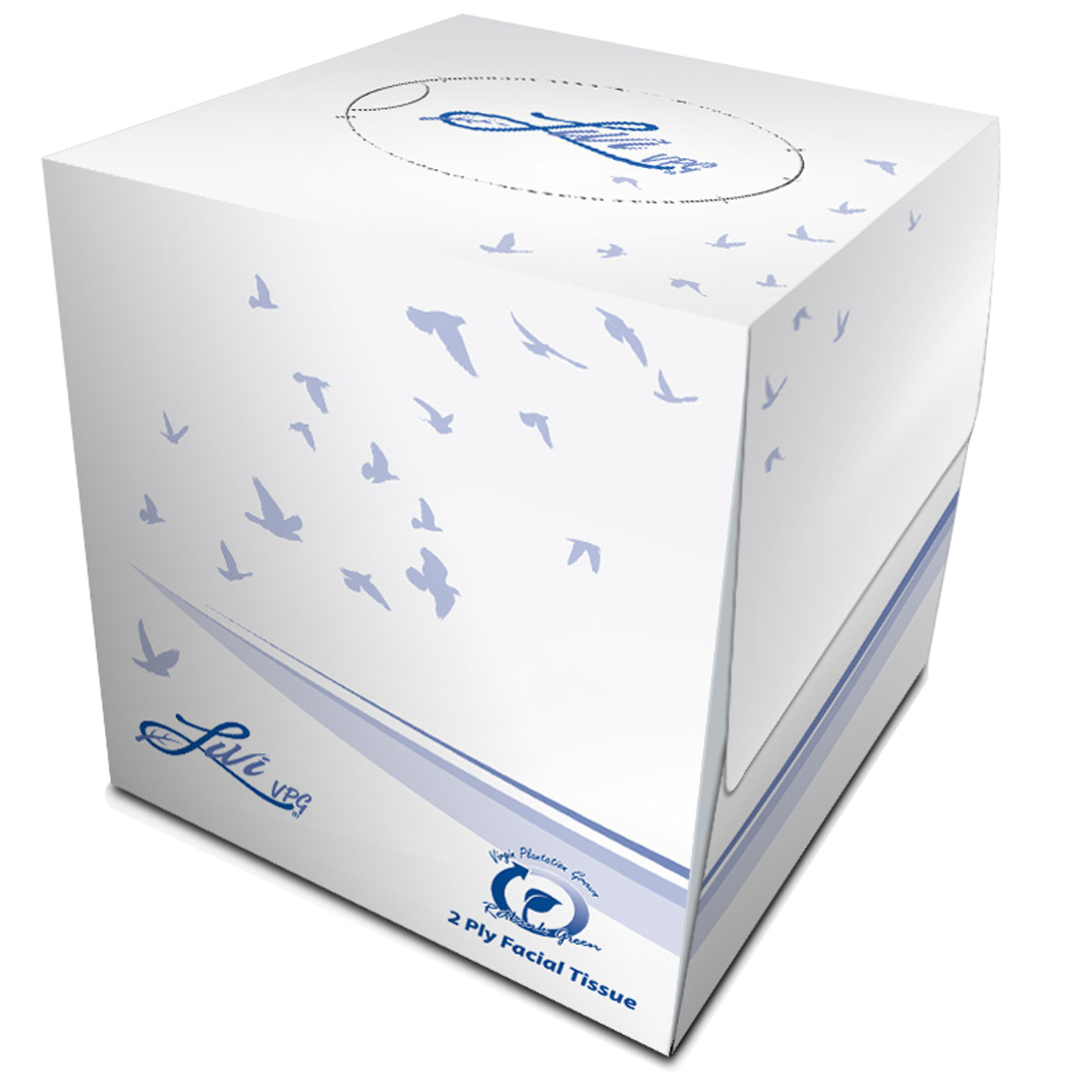 Solaris Livi Vpg Facial
Tissue Cube Box 36/90