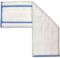 SSS HL 18.5&quot; White Short Nap Pile Microfiber Mop Pad -