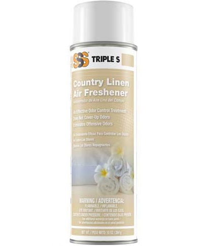 SSS Air Freshener, Country Linen, 12/10 Oz.