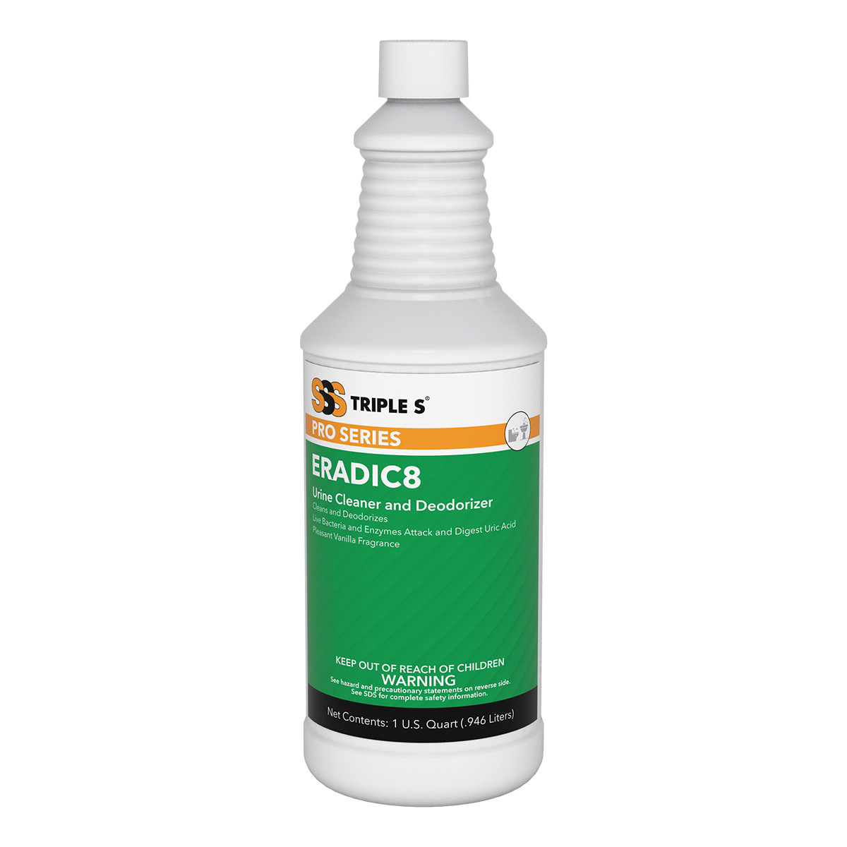 SSS ERADIC8 Urine Cleaner &amp;  Deodorizer - (12qts/cs)