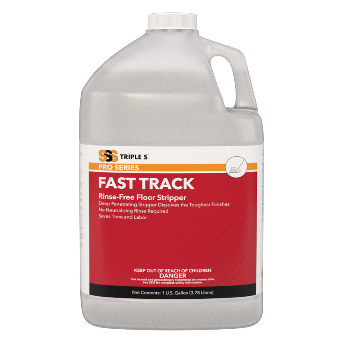 SSS Fast Track Rinse-Free  Floor Stripper - (4gal/cs)