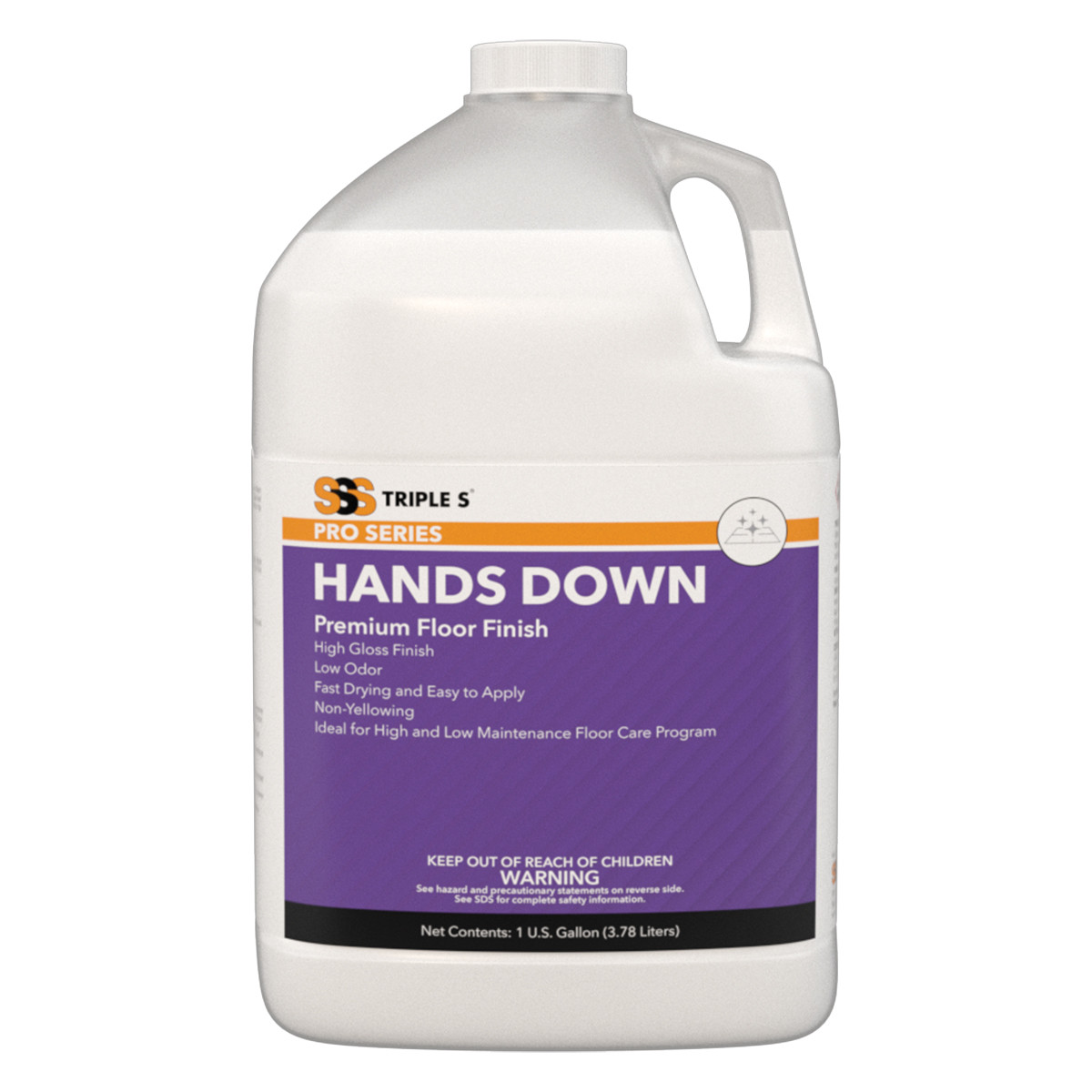 SSS Hands Down Extended Wear  Floor Finish - (4gal/cs)