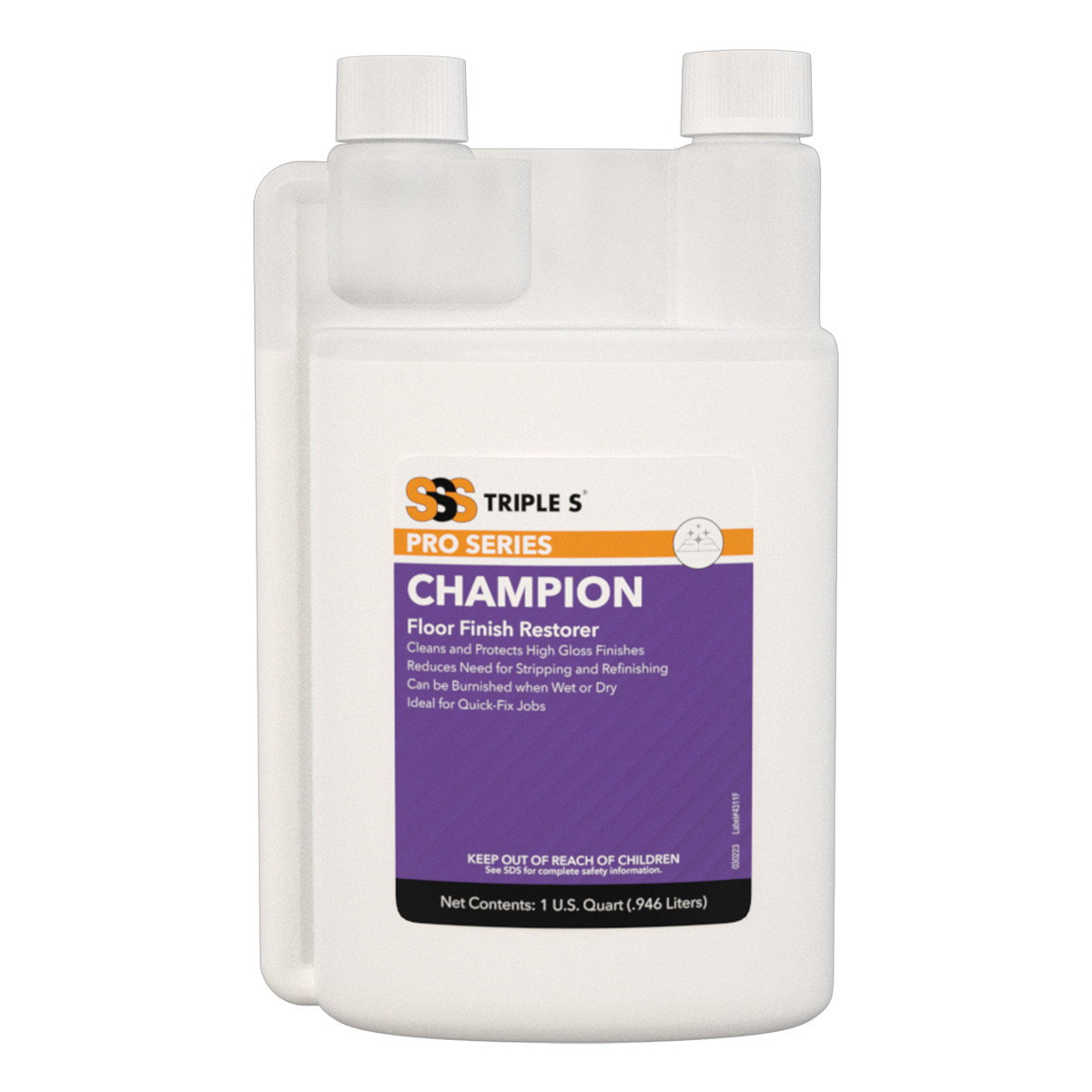 SSS Champion Floor Finish  Restorer, 32oz - (6/cs)