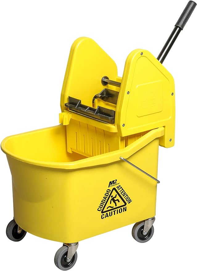 32qt Grizzly Down Press Mop  Combo, Yellow