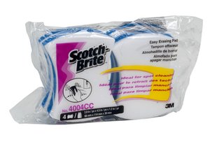 3M 4004CC Scotch-Brite Easy Erasing Pad, 2.8&quot;x4.5&quot;, 4/bg