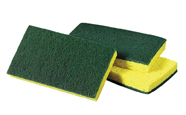 #74 Md Duty Scrub Sponge Grn/Yel - (20/cs)