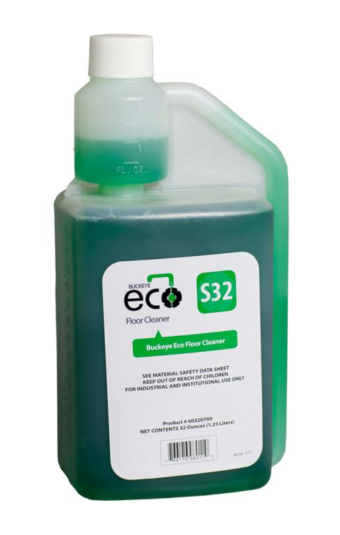 Buckeye ECO S32 Floor Cleaner,  0.95L Squeeze &amp; Pour Bottle - 