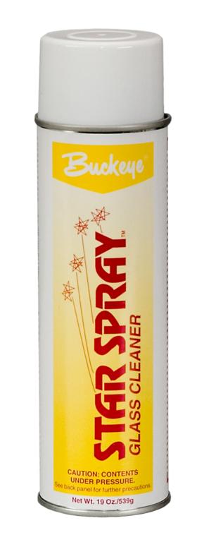 Buckeye Star Spray Aerosol RTU Glass Cleaner - (12/cs)