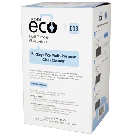Buckeye ECO E13 Multi-Purpose  Glass Cleaner, 1.25L - (4/cs)