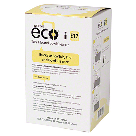 Buckeye ECO E17 Tub, Tile &amp;  Bowl Cleaner, 1.25L - (4/cs)