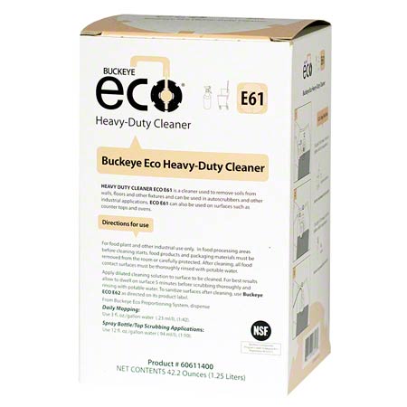 Buckeye ECO E61 Heavy Duty  Cleaner, 1.25L - (4/cs)