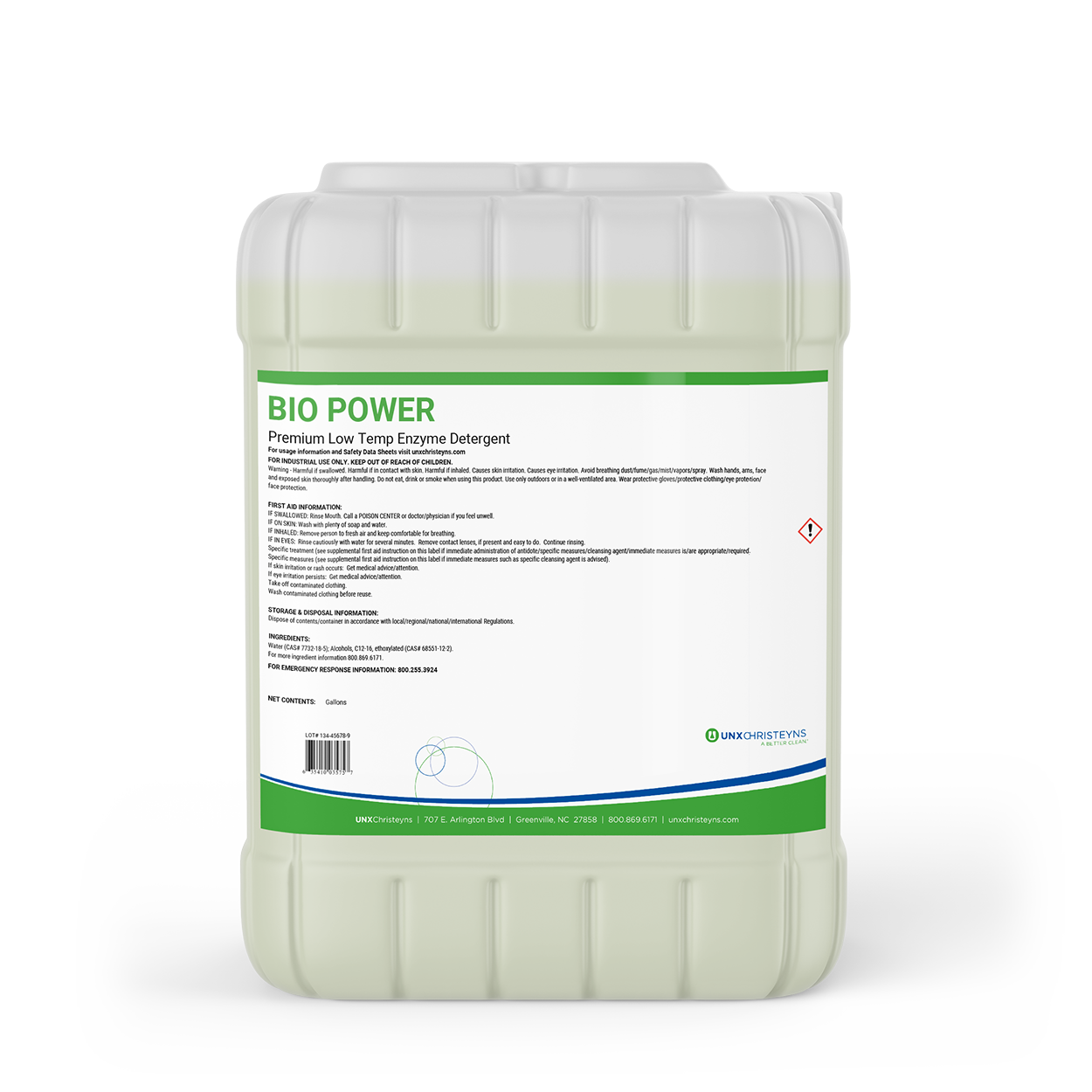 UNX Bio Power Enzyme Detergent  - (5gal)