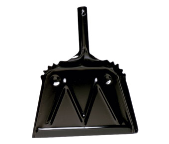 12&quot; Metal Dust Pan Black