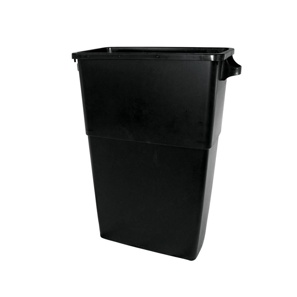 Impact Thin Bin, 23 Gallon  Trash Receptacle, Black - 