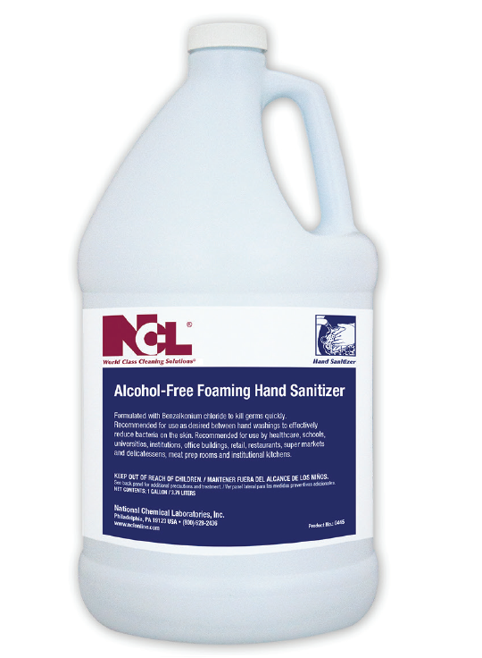 NCL afia Alcohol-Free Foaming 
Hand Sanitizer - (4gal/cs)