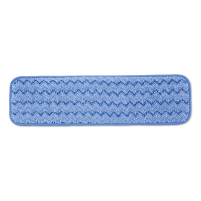 Rubbermaid 18&quot; Microfiber Wet  Room Pads, Blue - (12/cs)