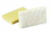 #63 LD Scrub Sponge Wh/Yel -  (20/cs)