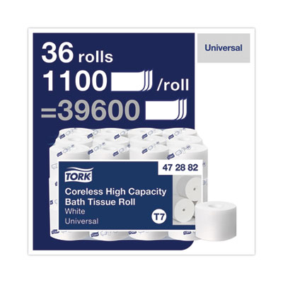 Tork Universal Coreless High  Capacity Bath Tissue, 2ply, 