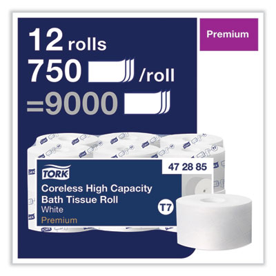 Tork Premium Coreless High  Capacity Bath Tissue, 2-Ply, 