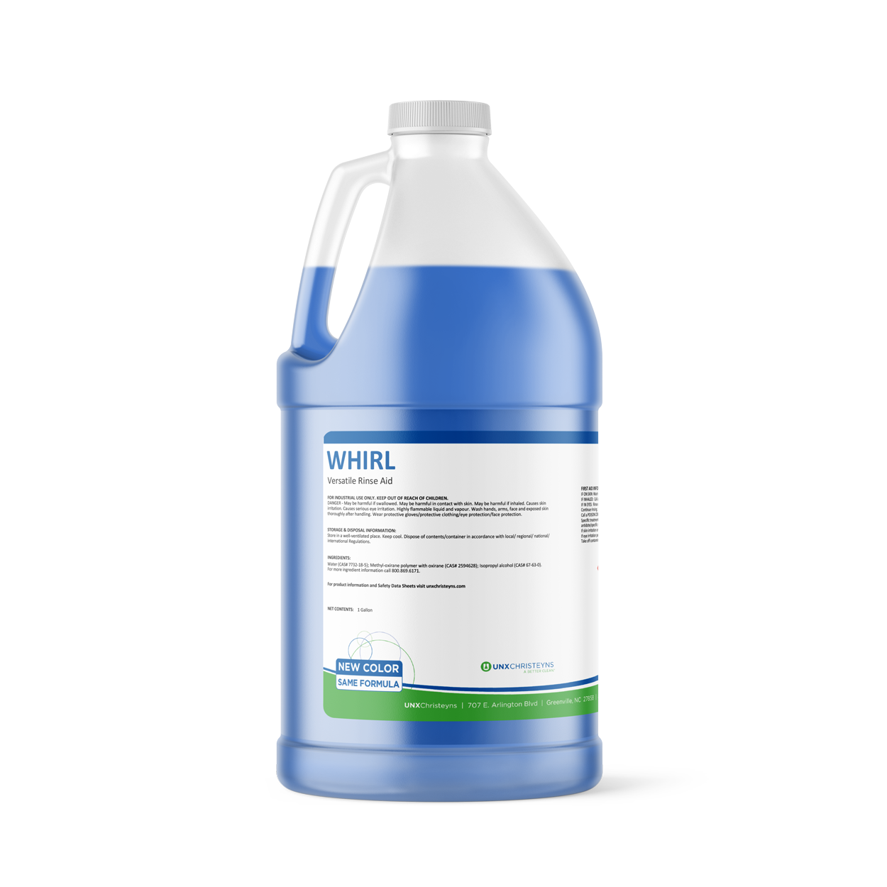 UNX Whirl Rinse Aid -  (4gal/cs)