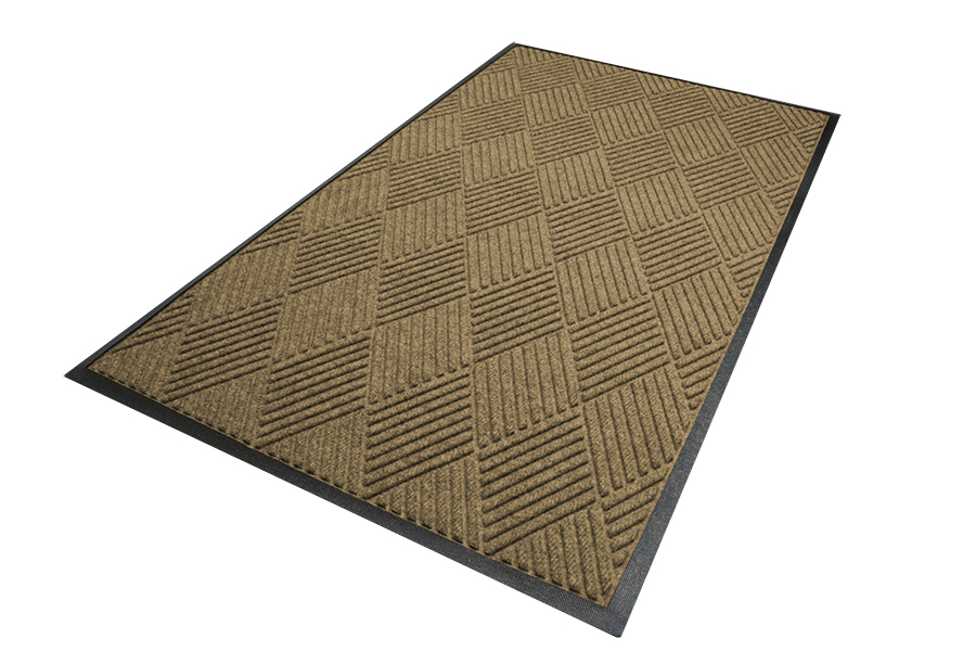 Waterhog Diamond Mat, 4&#39; x 6&#39;,  Cleated Backing, Classic 