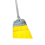 56&quot; Speedy Corn Broom, Angled,  9&quot; Stiff Yellow Polypropylene, 