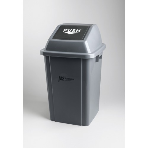 EZ-Push Garbage Container w/  Lid, 60L - (5/cs) 